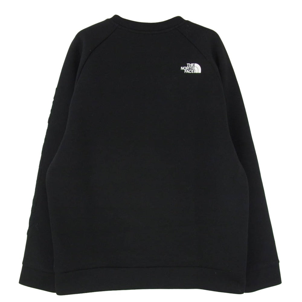 THE NORTH FACE ノースフェイス NT12287 Tech Air Sweat Crew テックエアー アーム ロゴ スウェット トレーナー ブラック系 L【中古】