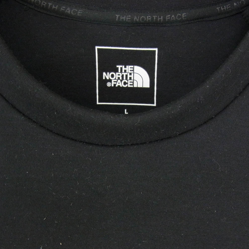 THE NORTH FACE ノースフェイス NT12287 Tech Air Sweat Crew テックエアー アーム ロゴ スウェット トレーナー ブラック系 L【中古】