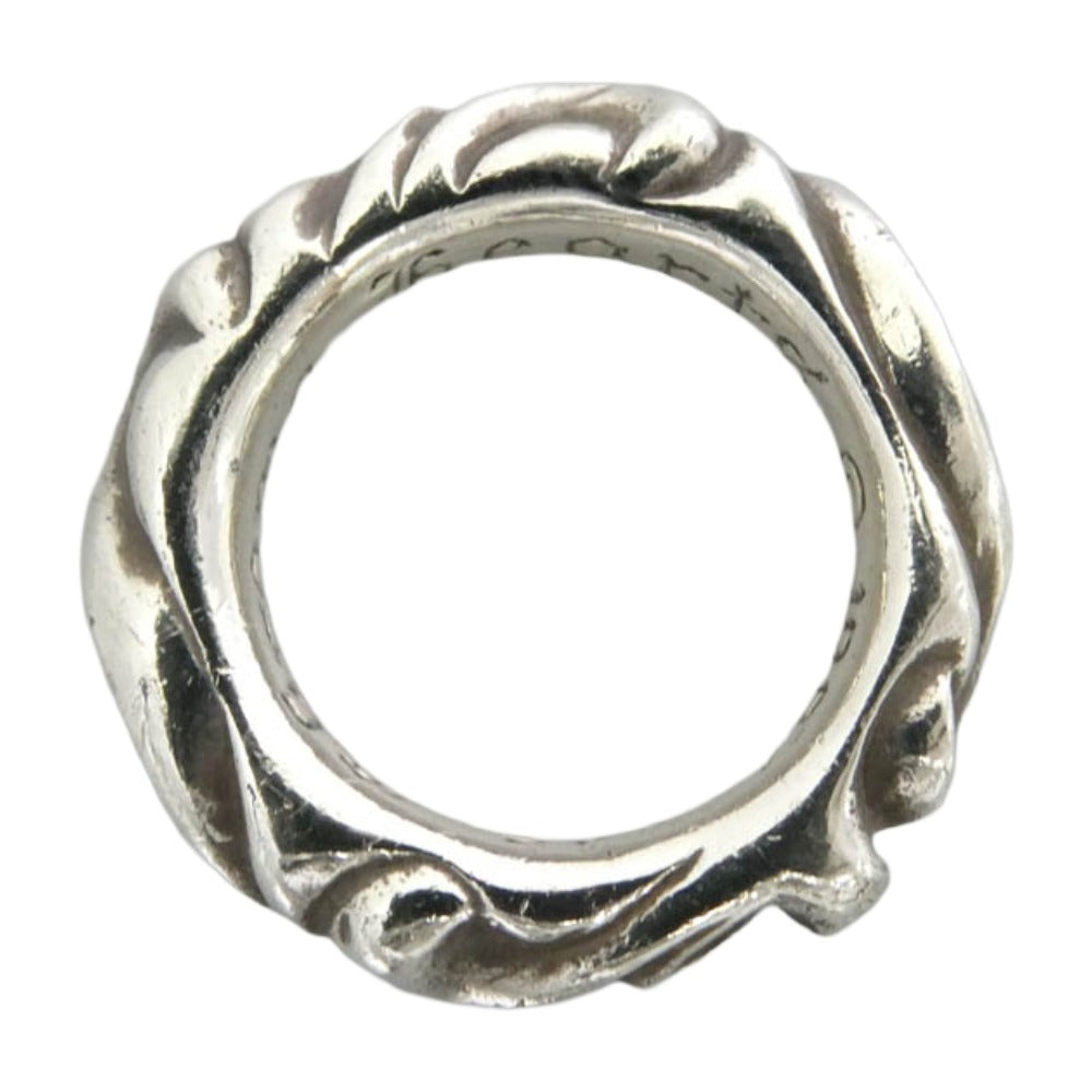 CHROME HEARTS クロムハーツ（原本無） SCRL BAND スクロール バンド リング シルバー系 7号【中古】