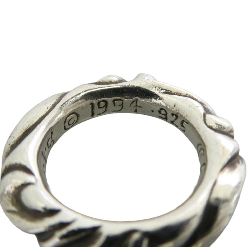 CHROME HEARTS クロムハーツ（原本無） SCRL BAND スクロール バンド リング シルバー系 7号【中古】