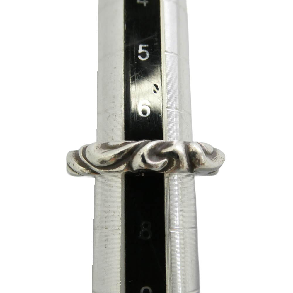 CHROME HEARTS クロムハーツ（原本無） SCRL BAND スクロール バンド リング シルバー系 7号【中古】