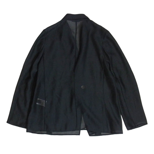メゾントゥモローランド シアー オーガンジー シースルー ジャケット ブラック系 36【美品】【中古】