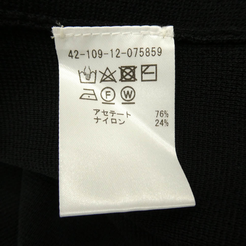 エストネーション 42-109-075859 サーブルケープニット トップス ブラック系 F【極上美品】【中古】