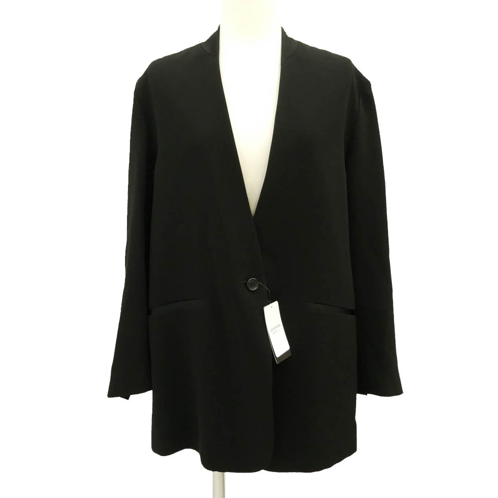 リジェール 23-010-560-1002-3-0 No Collar Relax Jacket ノーカラー リラックス ジャケット ブラック系 36【極上美品】【中古】