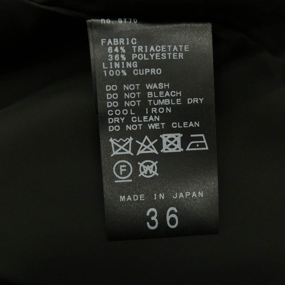 リジェール 23-010-560-1002-3-0 No Collar Relax Jacket ノーカラー リラックス ジャケット ブラック系 36【極上美品】【中古】