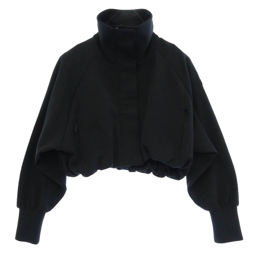 MONCLER モンクレール 25SS K10938G00008 ZIP UP CARDIGAN ジップアップ ショート クロップド カーディガン ブルゾン ジャケット ブラック系 S【美品】【中古】