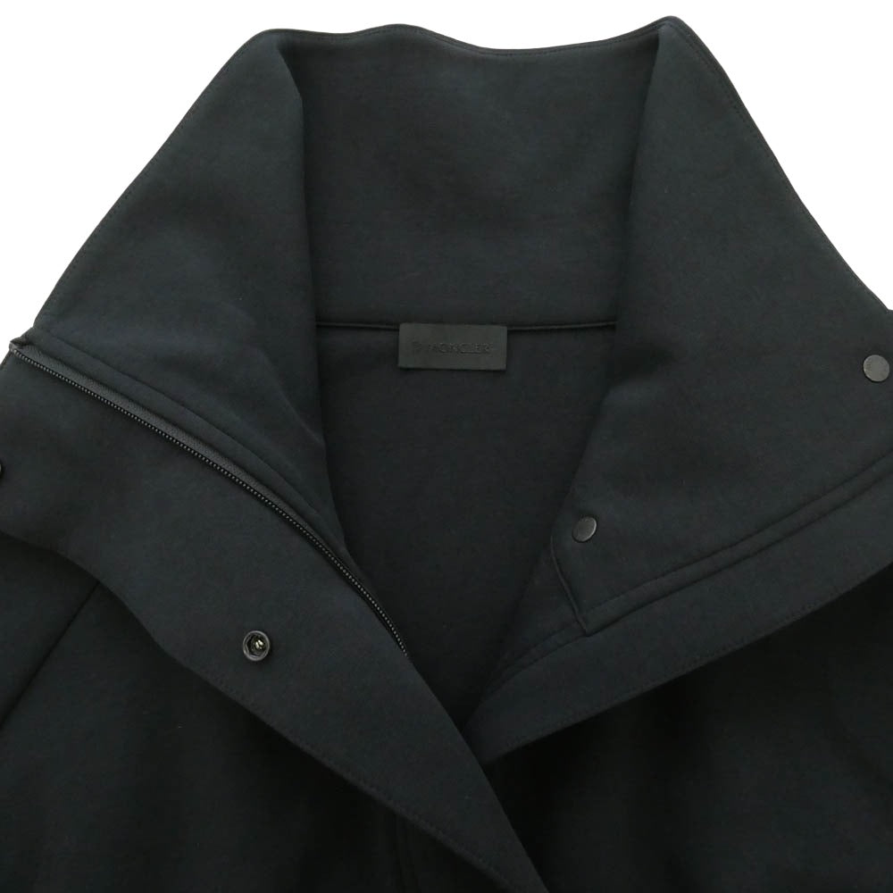 MONCLER モンクレール 25SS K10938G00008 ZIP UP CARDIGAN ジップアップ ショート クロップド カーディガン ブルゾン ジャケット ブラック系 S【美品】【中古】