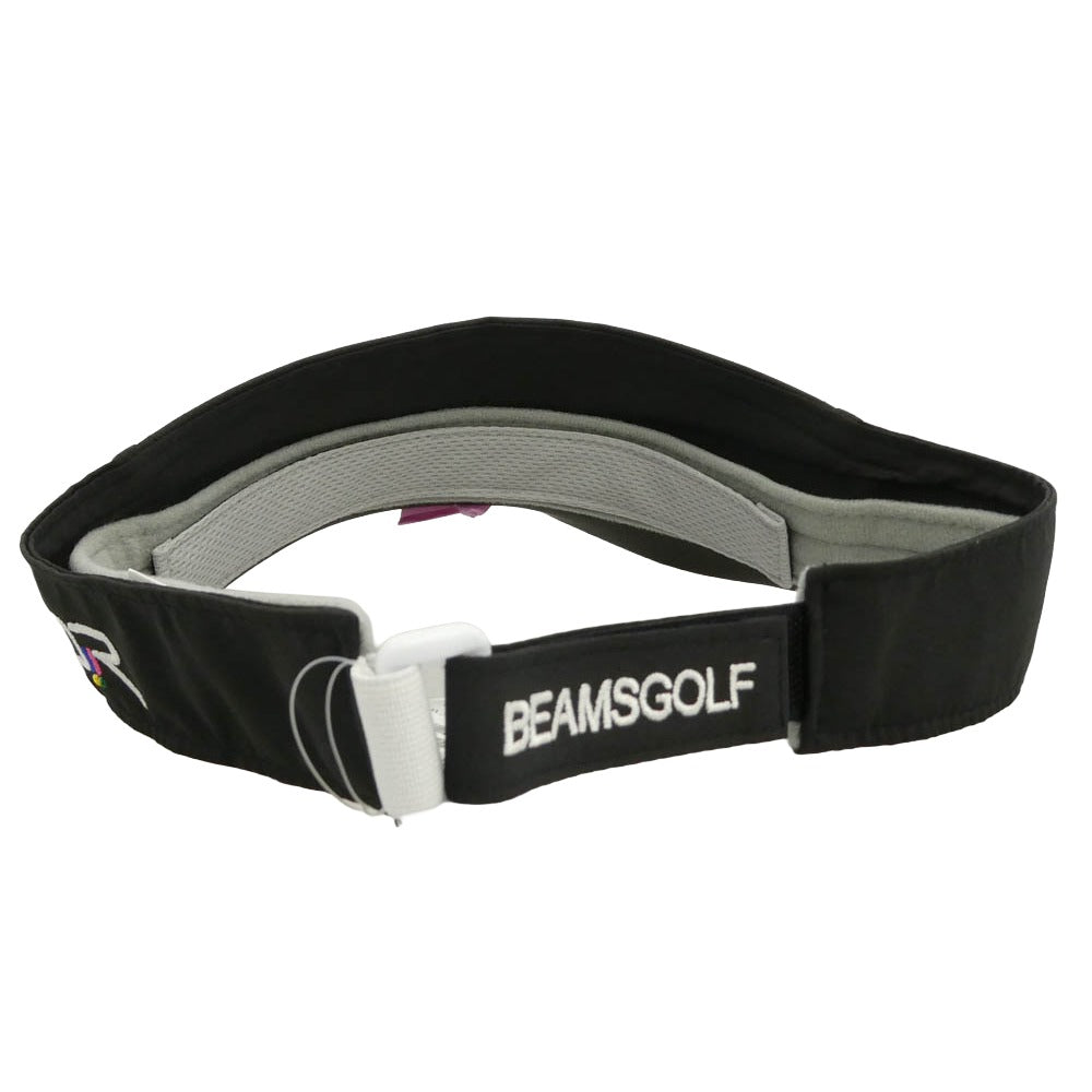 BEAMS ビームス 81-41-1180-412-19-88 GOLF ゴルフ サンバイザー キャップ 帽子 ブラック系【新古品】【未使用】【中古】