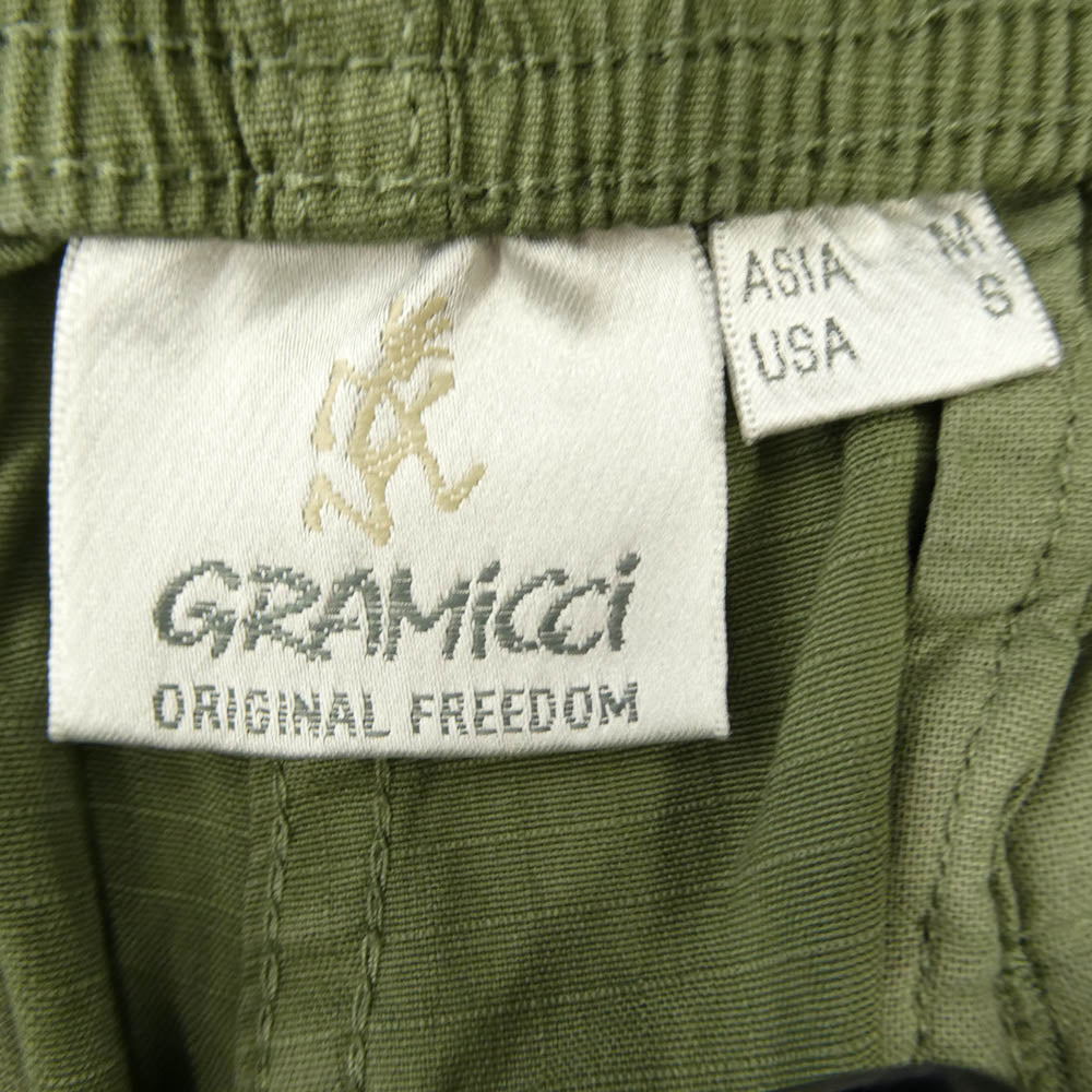 Gramicci グラミチ GMP5-S2126 OSHMAN'S 別注 Ripstop Cargo Shorts リップストップ カーゴショーツ ショート パンツ カーキ系 M【中古】