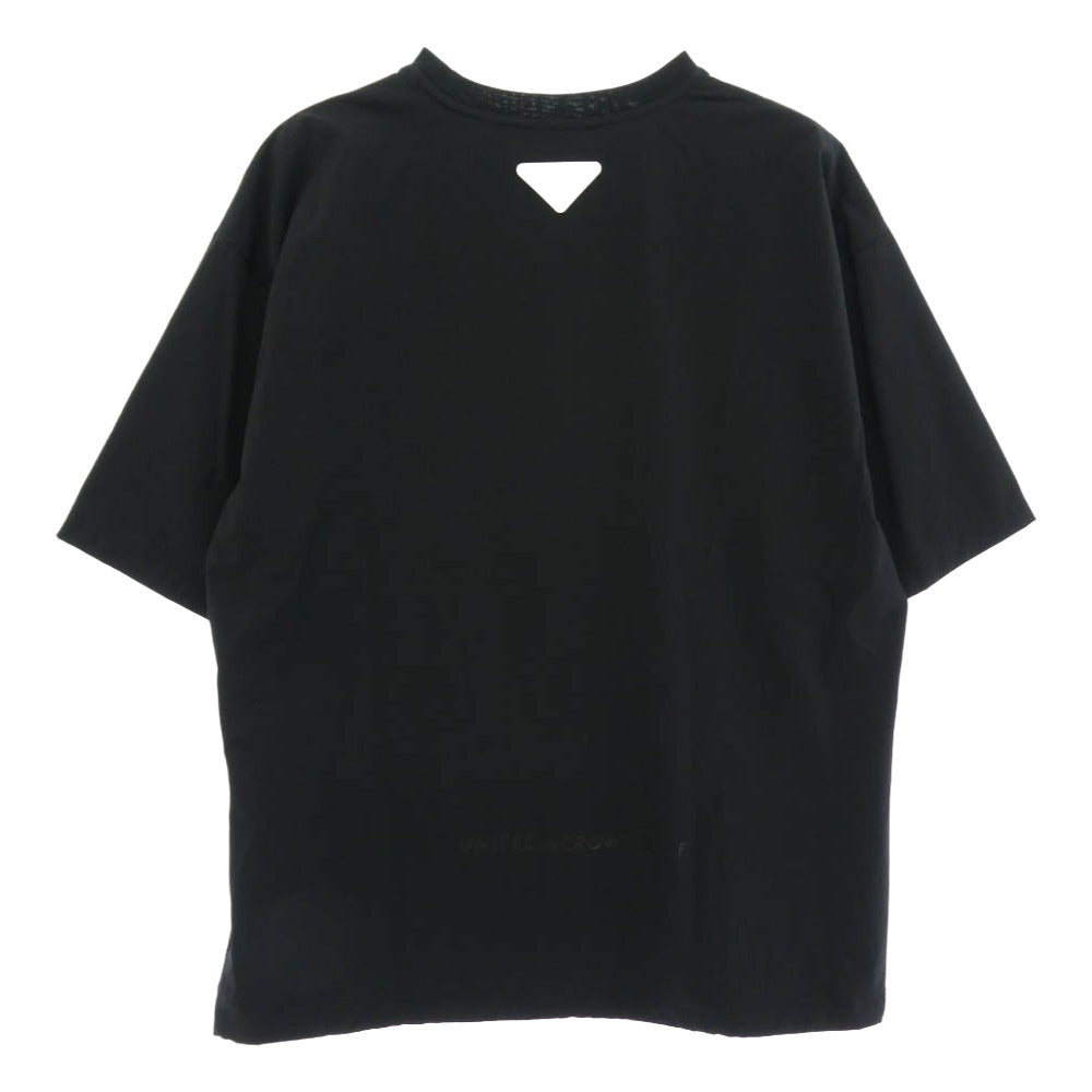 UNITED ARROWS ユナイテッドアローズ 6017-6-000002 GOLF ゴルフ ナイロン Tシャツ 半袖 カットソー ブラック系 L【美品】【中古】