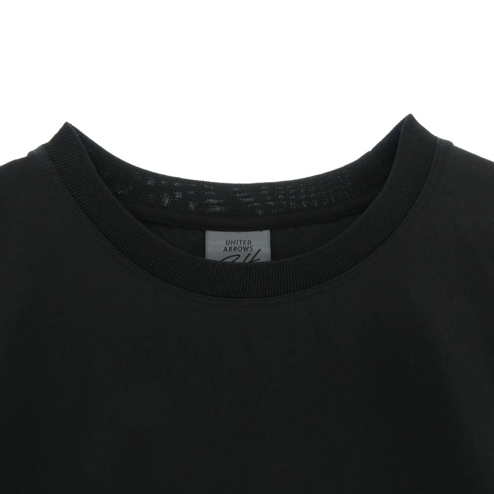 UNITED ARROWS ユナイテッドアローズ 6017-6-000002 GOLF ゴルフ ナイロン Tシャツ 半袖 カットソー ブラック系 L【美品】【中古】