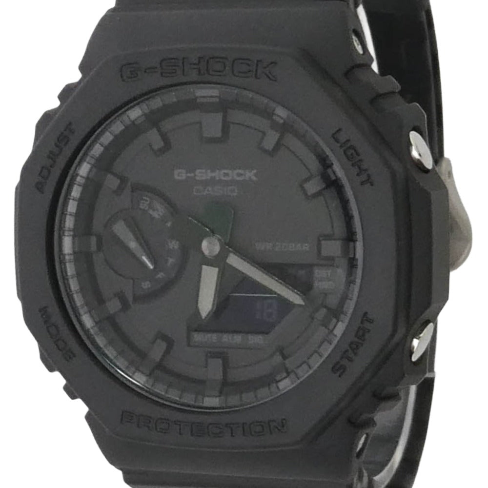 G-SHOCK ジーショック GA-2100-1A1JF 八角形ベゼル アナログ デジタル コンビネーション モデル 腕時計 ウォッチ ブラック系【新古品】【未使用】【中古】