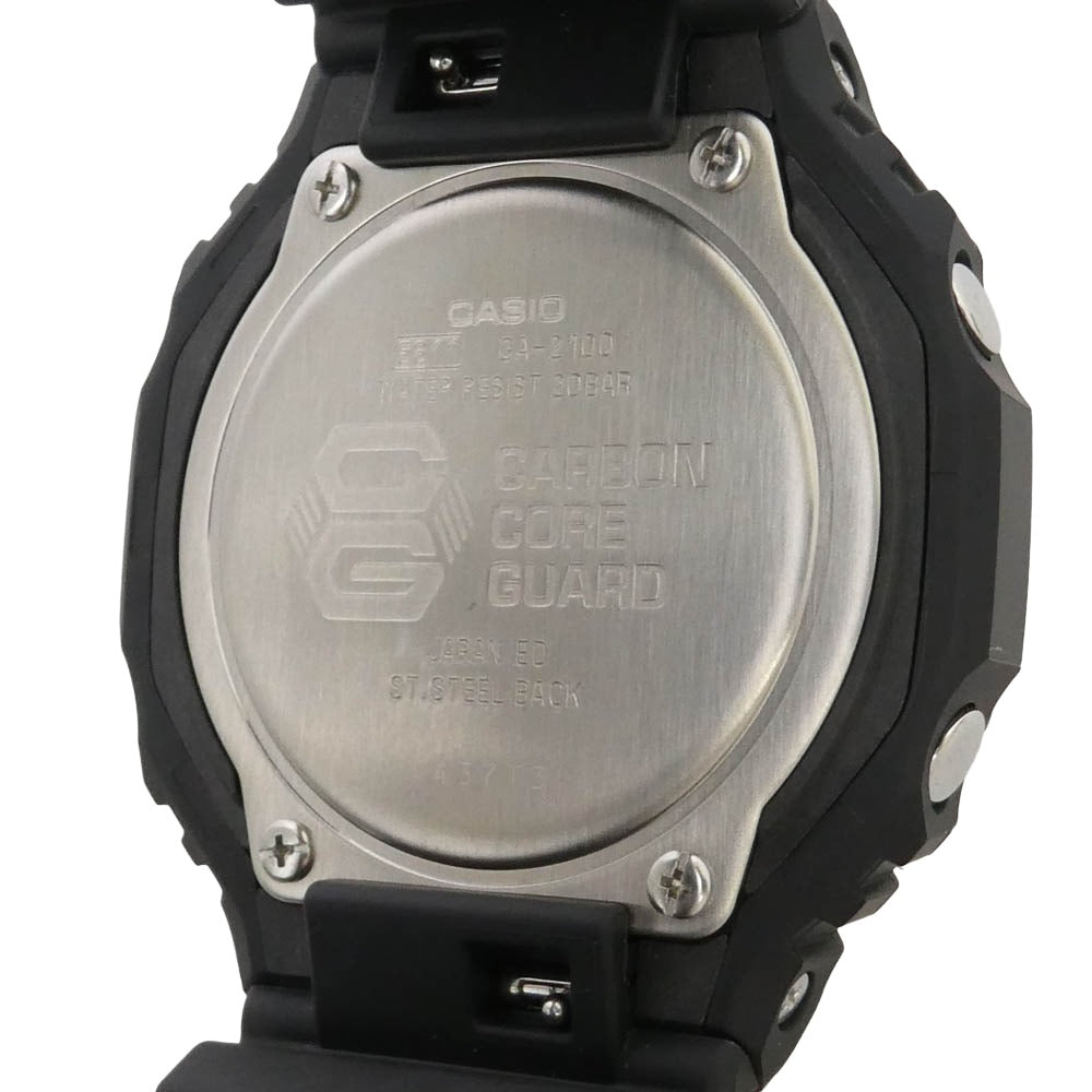 G-SHOCK ジーショック GA-2100-1A1JF 八角形ベゼル アナログ デジタル コンビネーション モデル 腕時計 ウォッチ ブラック系【新古品】【未使用】【中古】