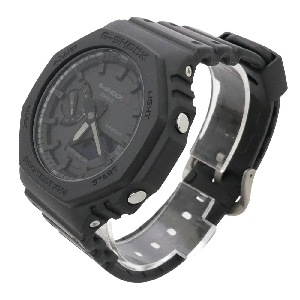 G-SHOCK ジーショック GA-2100-1A1JF 八角形ベゼル アナログ デジタル コンビネーション モデル 腕時計 ウォッチ ブラック系【新古品】【未使用】【中古】