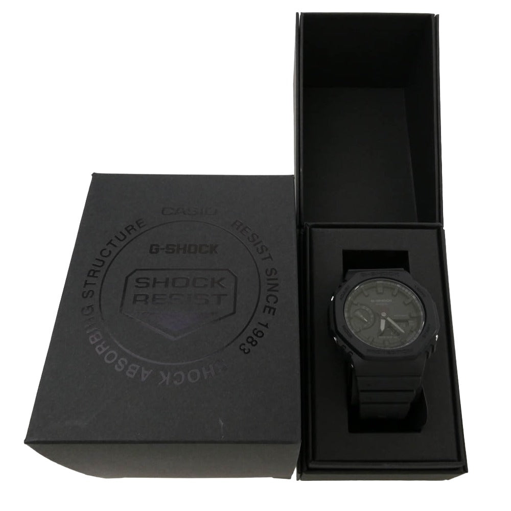 G-SHOCK ジーショック GA-2100-1A1JF 八角形ベゼル アナログ デジタル コンビネーション モデル 腕時計 ウォッチ ブラック系【新古品】【未使用】【中古】