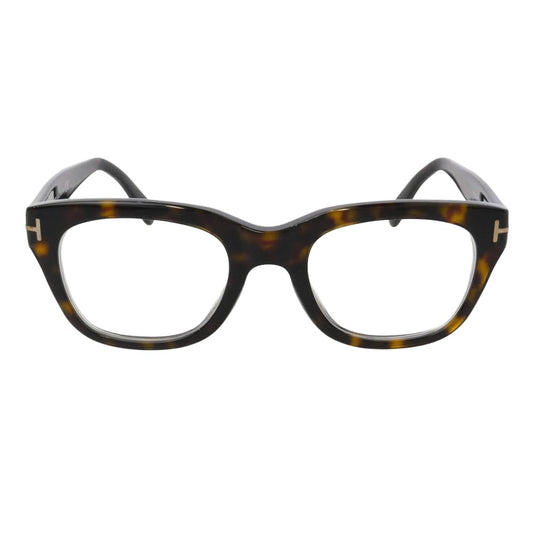 TOM FORD トムフォード TF5178-F アジアンフィット ウェリントン アイウェア 眼鏡 度入り ブラウン系 51□21 145【中古】