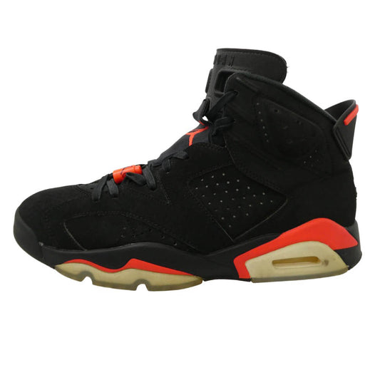 NIKE ナイキ 384664-060 【フェイクバスターズ鑑定済】Air Jordan 6 Retro OG Black Infrared エアジョーダン6 OG ブラック インフラレッド ハイカットスニーカー ブラック系 レッド系 28【中古】