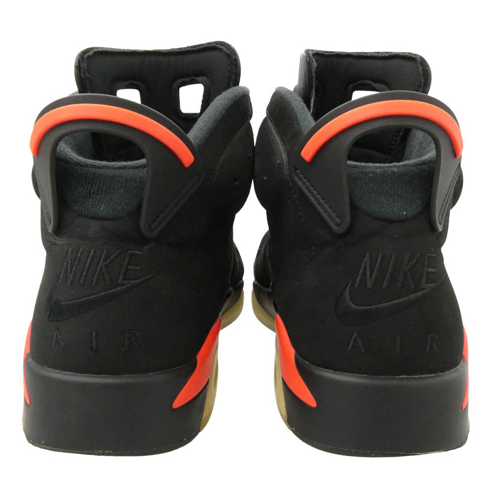 NIKE ナイキ 384664-060 【フェイクバスターズ鑑定済】Air Jordan 6 Retro OG Black Infrared エアジョーダン6 OG ブラック インフラレッド ハイカットスニーカー ブラック系 レッド系 28【中古】