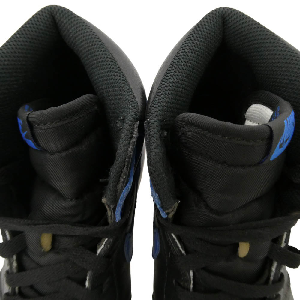 NIKE ナイキ 555088-007 【フェイクバスターズ鑑定済】Air Jordan 1 Retro High OG Royal エアジョーダン1 レトロ ハイ OG ロイヤル ハイカットスニーカー ブラック系 ブルー系 28cm【中古】