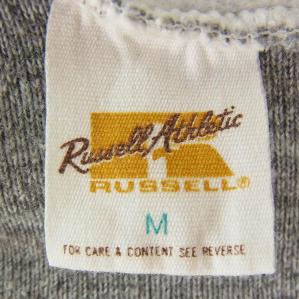 ヴィンテージ 80s russell athletic ラッセルアスレチック 金タグ 後期 パーカー グレー系 M【中古】