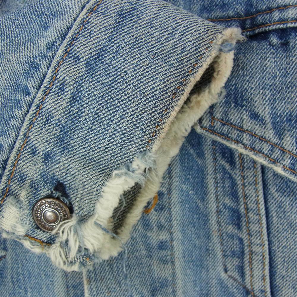 Levi's リーバイス 70s 70505 small e 4th ボタン裏刻印52 デニム ジャケット インディゴブルー系 サイズ表記無【中古】