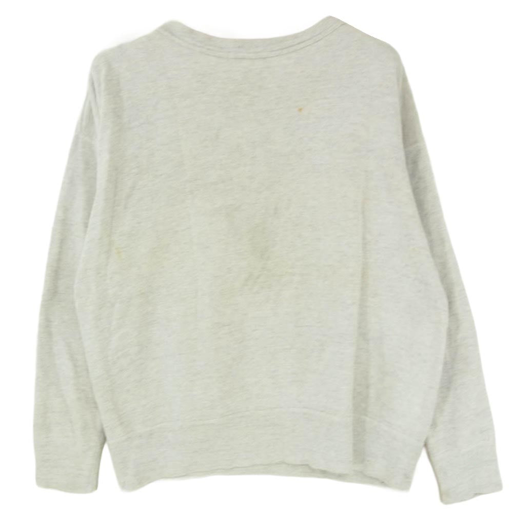 ヴィンテージ unknown 詳細不明 前V 染み込み スウェット グレー系 サイズ表記無【中古】