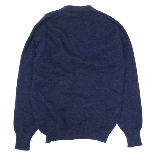 Y's Yohji Yamamoto ワイズ ヨウジヤマモト Y's for men ワイズフォーメン アーカイブ 80s 90s アルパカ混 シャギーニット カーディガン ネイビー系 サイズ表記無【中古】