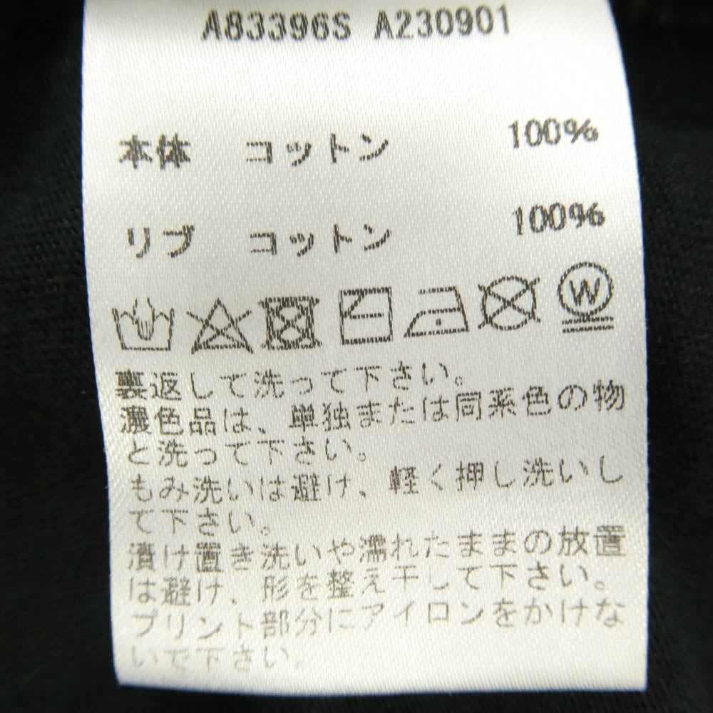 VERSACE ヴェルサーチ A83396S ロゴプリント バックメデューサプリント 半袖 Tシャツ ブラック系 L【中古】