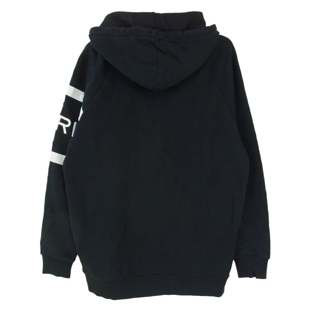 GIVENCHY ジバンシィ BMJ02L3Y3P ライン ロゴ プルオーバー スウェット パーカー ブラック系 XS【中古】