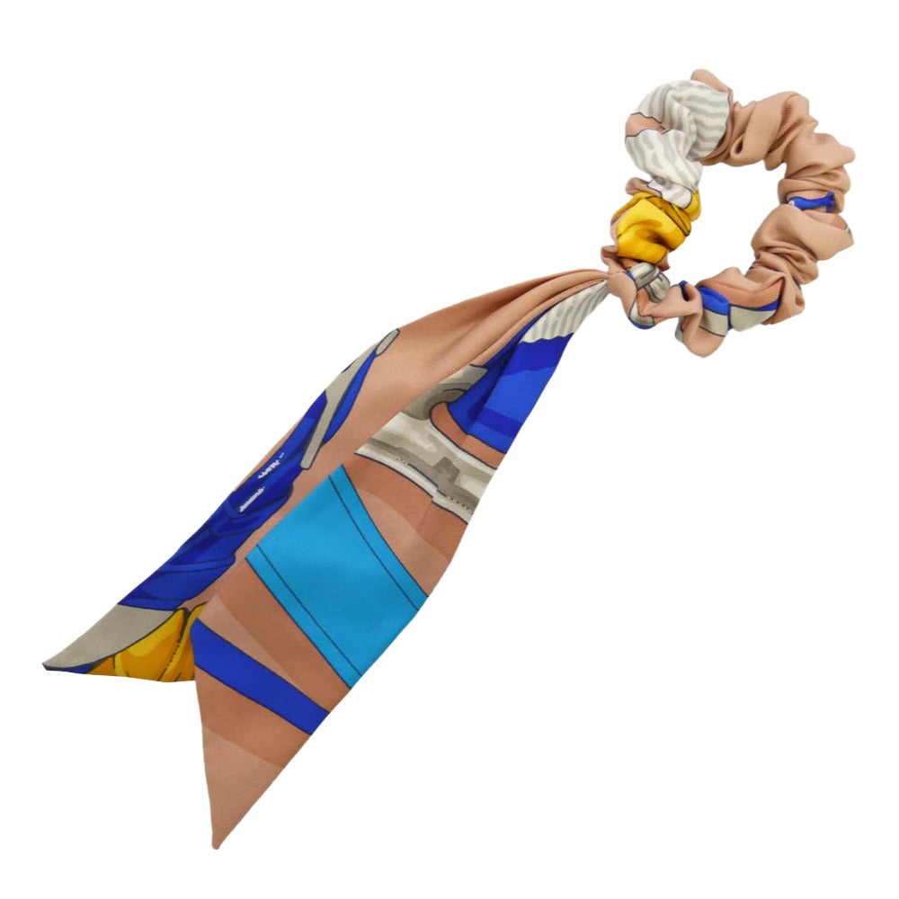 HERMES エルメス Bella ベッラ シュシュ ピンク系【中古】