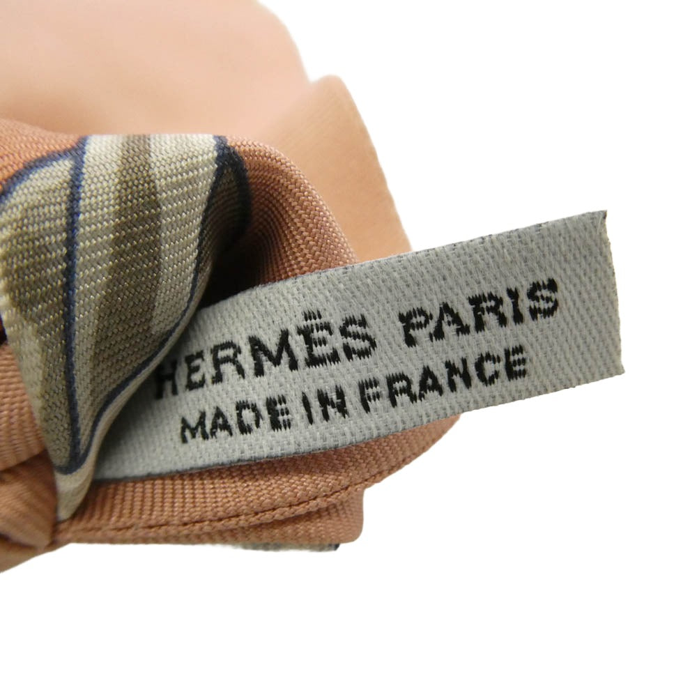 HERMES エルメス Bella ベッラ シュシュ ピンク系【中古】
