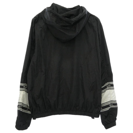 GIVENCHY ジバンシィ BM00C412VH NYLON HOODED JACKET ナイロン フーディ ロゴ ジップアップ ジャケット ブラック系 50【中古】