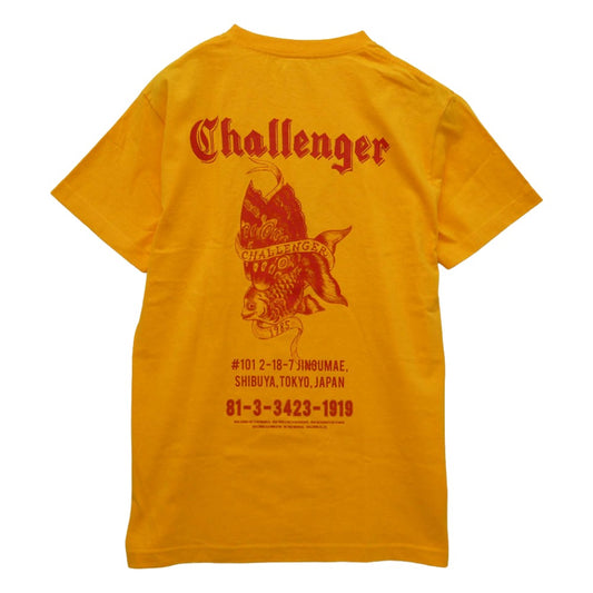 CHALLENGER チャレンジャー CLG-TS 020-009 GOLD FISH TEE ゴールド フィッシュ プリント 半袖 Tシャツ オレンジ系 M【美品】【中古】