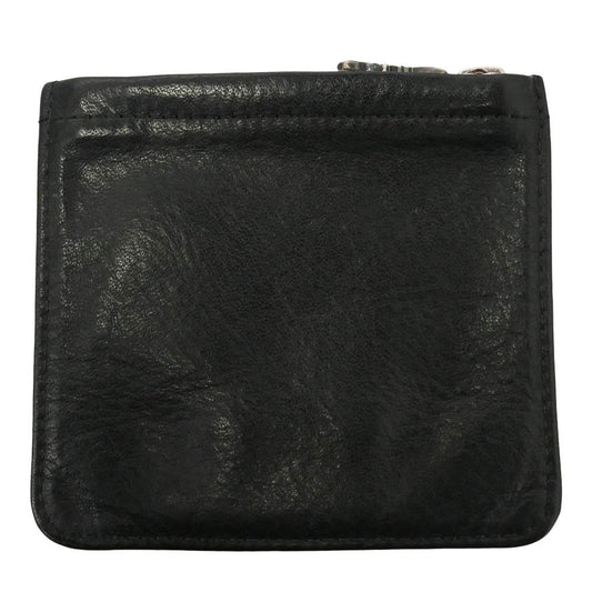 BILL WALL LEATHER ビルウォールレザー SQUARE COIN WALLET スクエアコインウォレット レザー コインケース 小銭入れ ブラック系 シルバー系【中古】