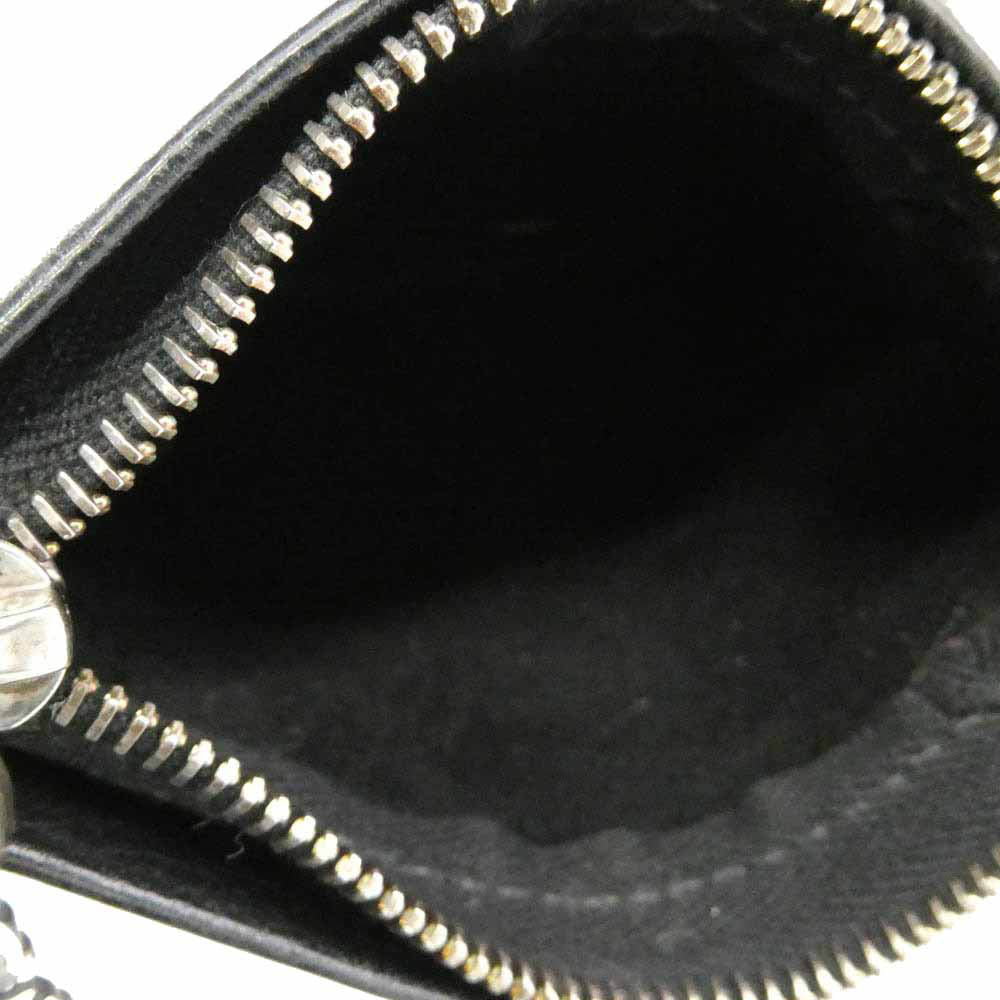BILL WALL LEATHER ビルウォールレザー SQUARE COIN WALLET スクエアコインウォレット レザー コインケース 小銭入れ ブラック系 シルバー系【中古】