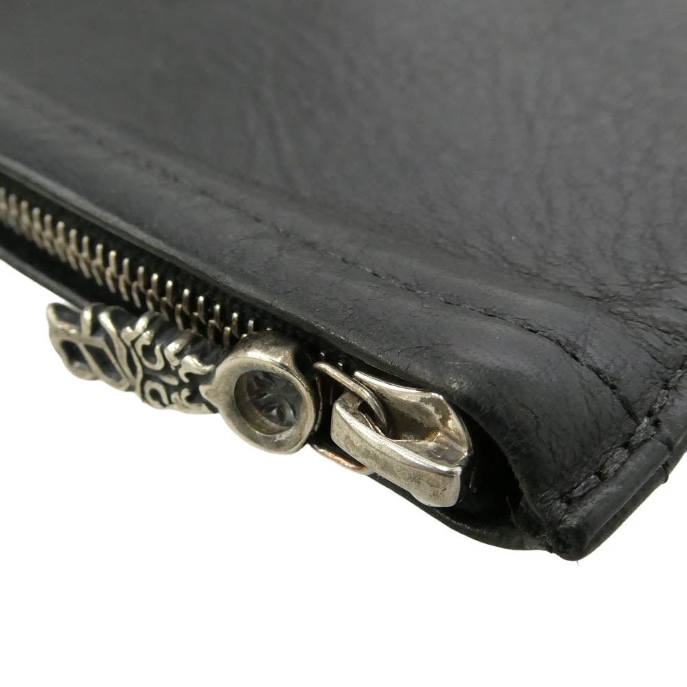 BILL WALL LEATHER ビルウォールレザー SQUARE COIN WALLET スクエアコインウォレット レザー コインケース 小銭入れ ブラック系 シルバー系【中古】