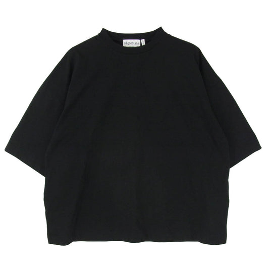 nagonstans ナゴンスタンス 470JS180-1321 crew-neck t-shirt ルーズシルエット ベーシック クルーネック 半袖 Tシャツ ブラック系 M【中古】