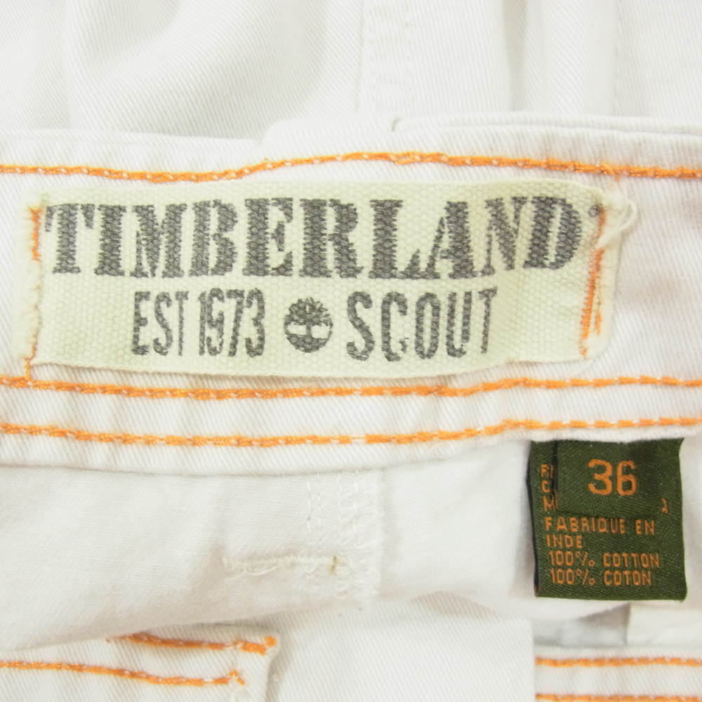Timberland ティンバーランド カーゴ ハーフ パンツ ショーツ ホワイト系 36【中古】