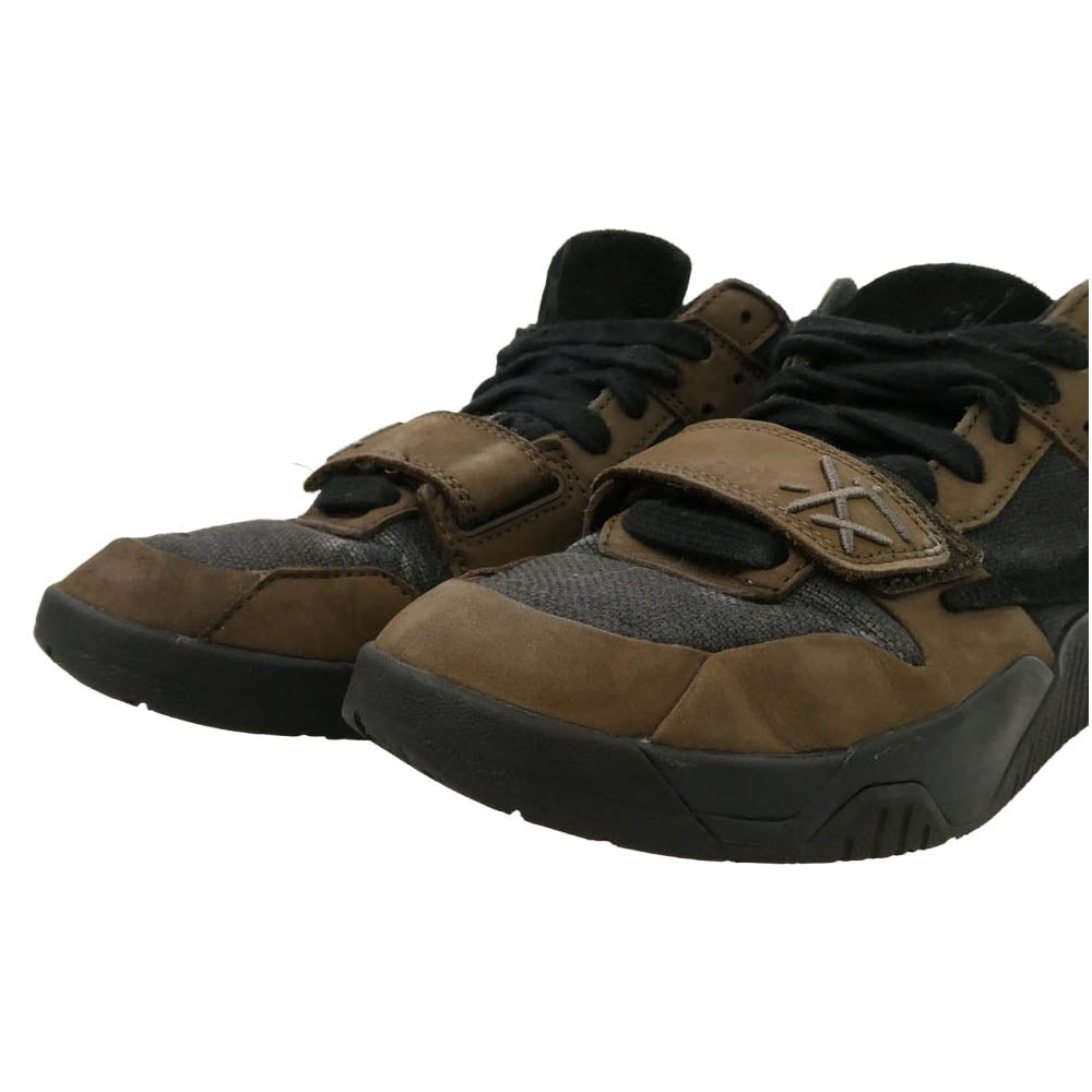 NIKE ナイキ FZ8117-204 × Travis Scott トラヴィススコット Jordan Jumpman Jack TR CJ1 T-Rexx Black and Dark Mocha ジョーダン ジャンプマンジャック ブラック アンド ダークモカ ローカット スニーカー ブラウン系 ブラック系 26.5cm【中古】
