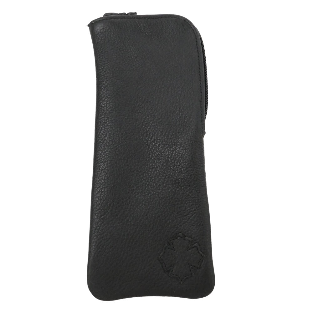 CHROME HEARTS クロムハーツ（原本無） EYEWEAR CASE レザー CHプラスパッチ アイウェアケース ブラック系【中古】
