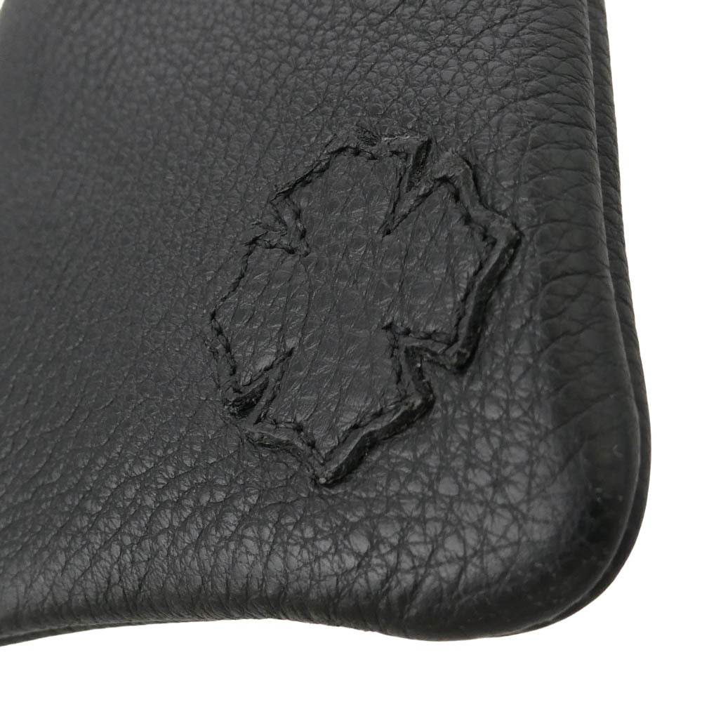 CHROME HEARTS クロムハーツ（原本無） EYEWEAR CASE レザー CHプラスパッチ アイウェアケース ブラック系【中古】