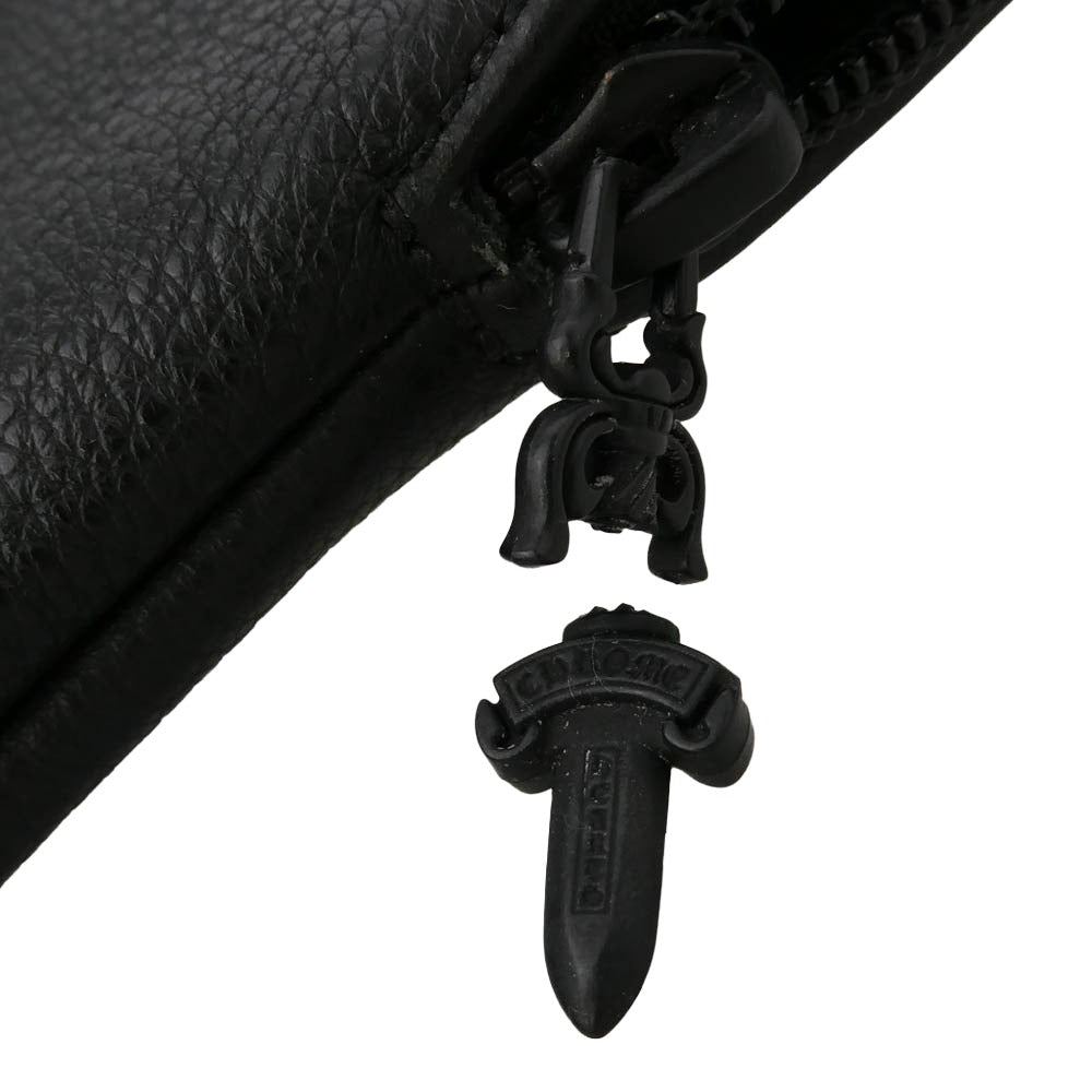 CHROME HEARTS クロムハーツ（原本無） EYEWEAR CASE レザー CHプラスパッチ アイウェアケース ブラック系【中古】