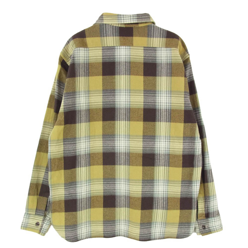SUGAR CANE シュガーケーン SC27705 TWILL CHECK WORK SHIRT チェック ワーク 長袖 シャツ グリーン系 L【中古】