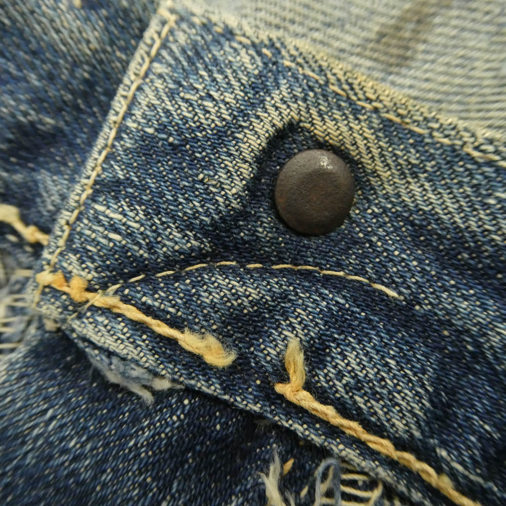 Levi's リーバイス ヴィンテージ 40s 501XX 47モデル ビッグE 隠しリベット 片面タブ デニム パンツ インディゴブルー系 不明【中古】