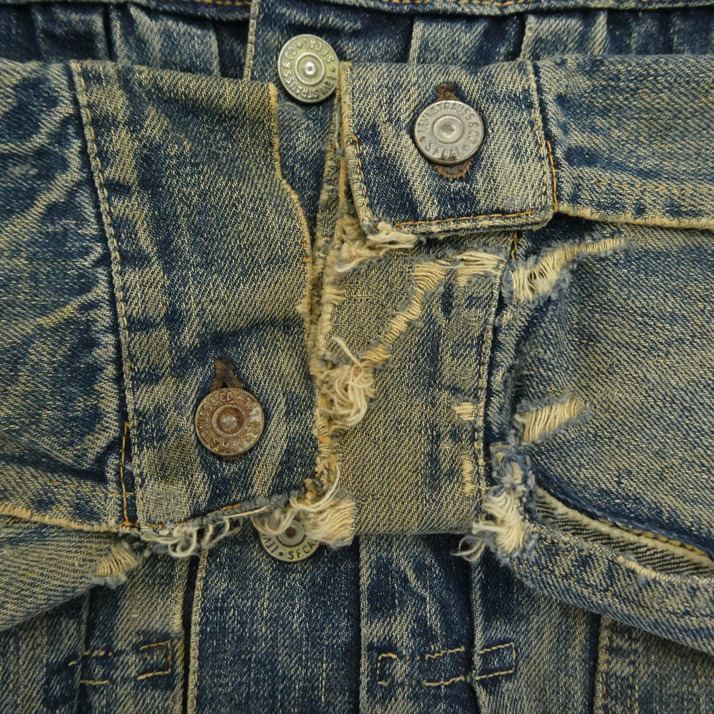 Levi's リーバイス 50s 60s 507XX 2nd セカンド ボタン裏17 ビッグE デニム ジャケット インディゴブルー系【中古】