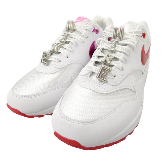 NIKE ナイキ DD8359-100 Air Max 1 PRM Valentines Day エアマックス1 プレミアム バレンタインデー ローカットスニーカー ホワイト系 シルバー系 27.5cm【美品】【中古】