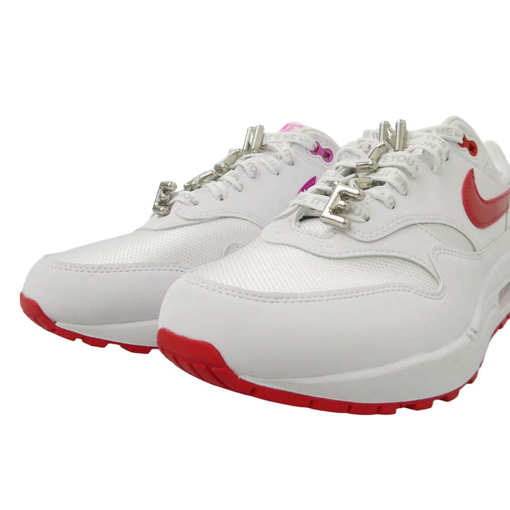 NIKE ナイキ DD8359-100 Air Max 1 PRM Valentines Day エアマックス1 プレミアム バレンタインデー ローカットスニーカー ホワイト系 シルバー系 27.5cm【美品】【中古】