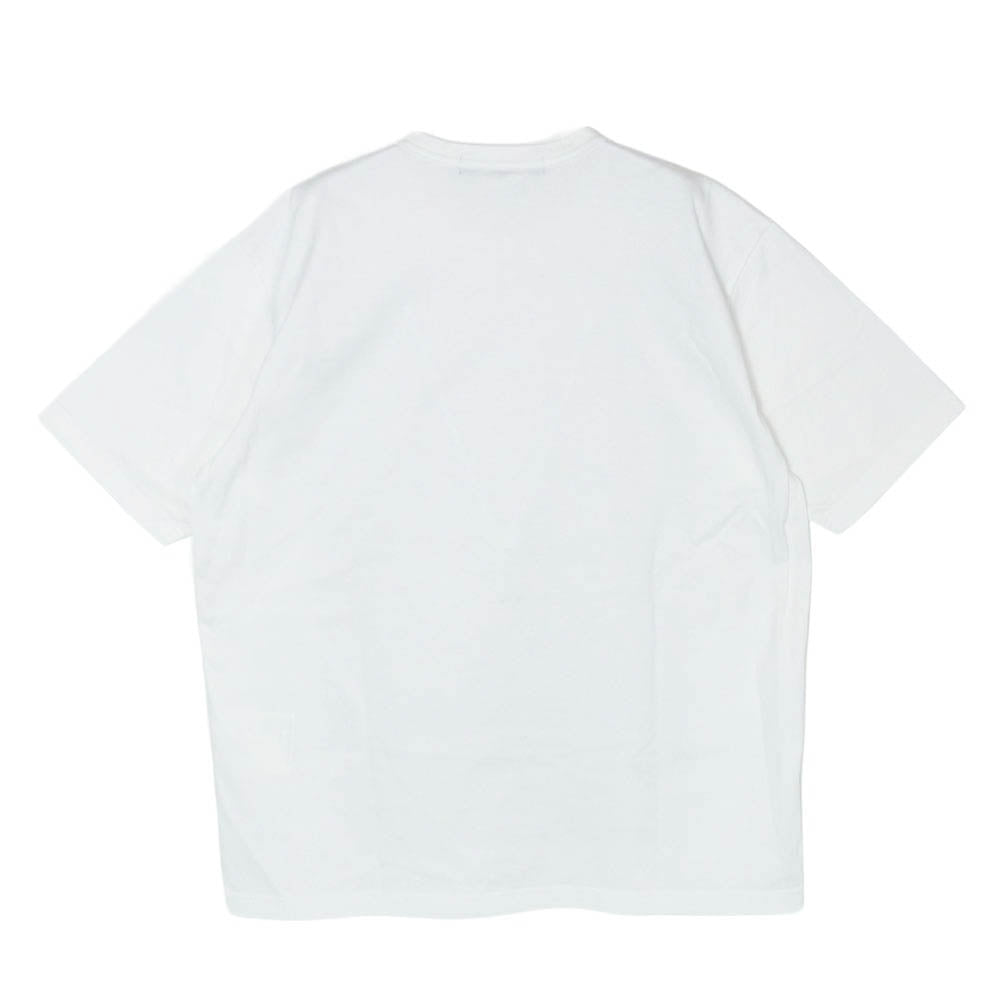 JUNYA WATANABE COMME des GARCONS MAN ジュンヤワタナベコムデギャルソンマン 21SS WG-T015 フロントボーダープリント Tシャツ 半袖カットソー ホワイト系 L【中古】