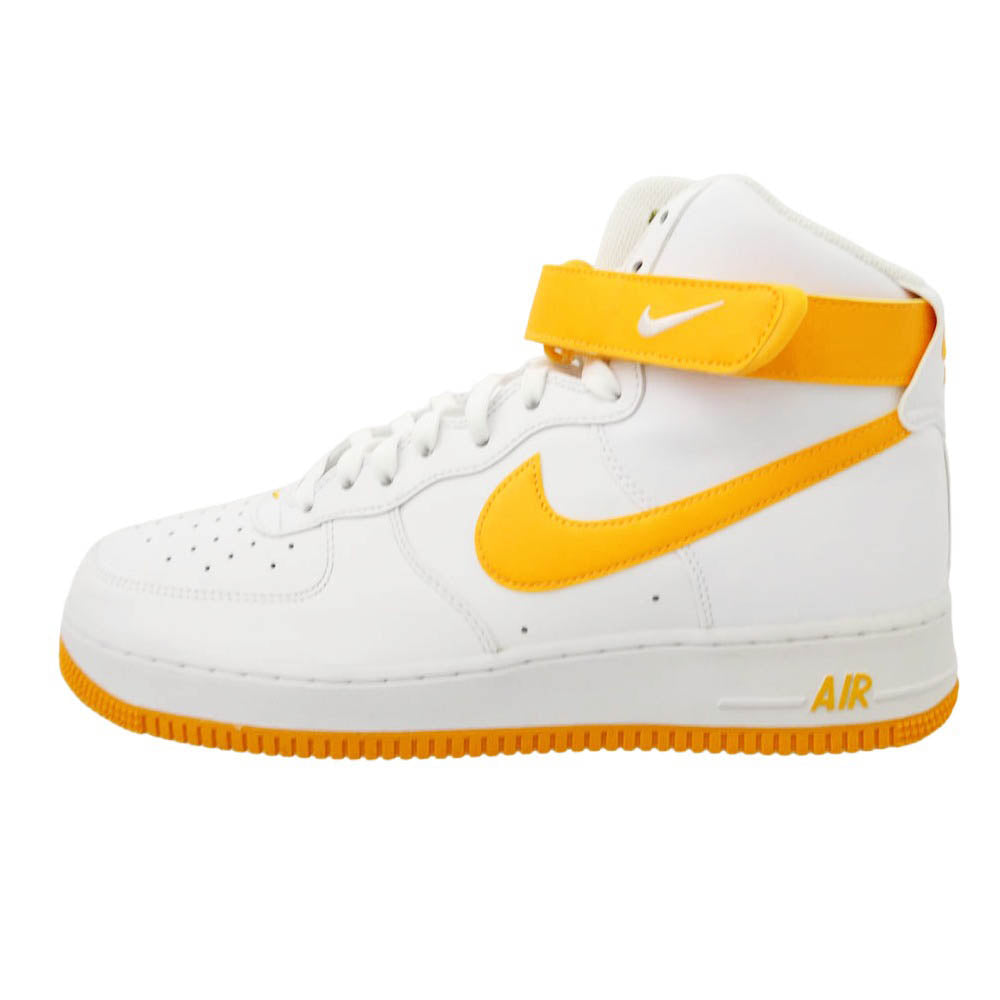 NIKE ナイキ DD8359-100 Air Force 1 High 07 White Sundial エアフォース1 ハイ 07 ホワイト サンダイアル ハイカットスニーカー ホワイト系 オレンジ系 28cm【美品】【中古】