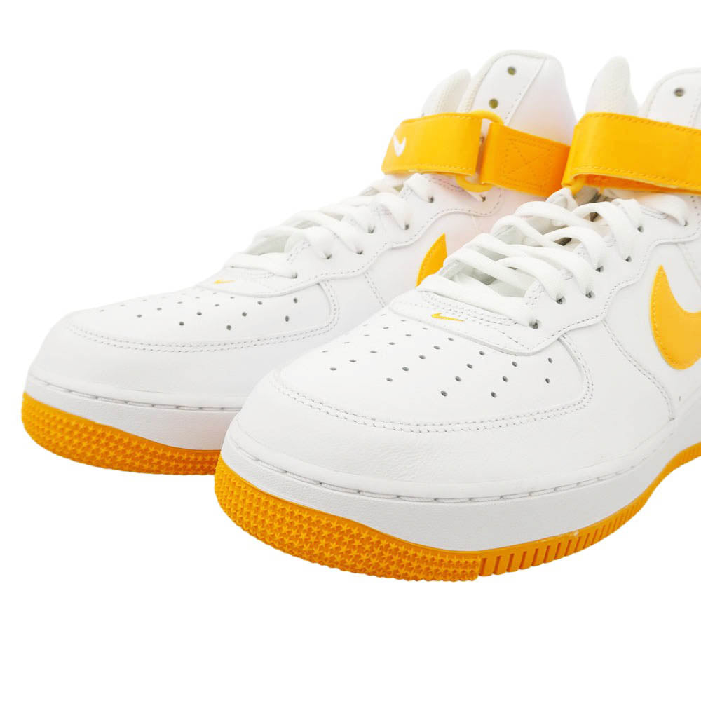NIKE ナイキ DD8359-100 Air Force 1 High 07 White Sundial エアフォース1 ハイ 07 ホワイト サンダイアル ハイカットスニーカー ホワイト系 オレンジ系 28cm【美品】【中古】